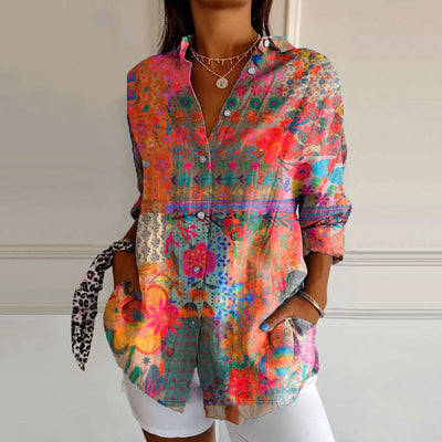 Anna™ | Elegant Blomsterprint Bluse