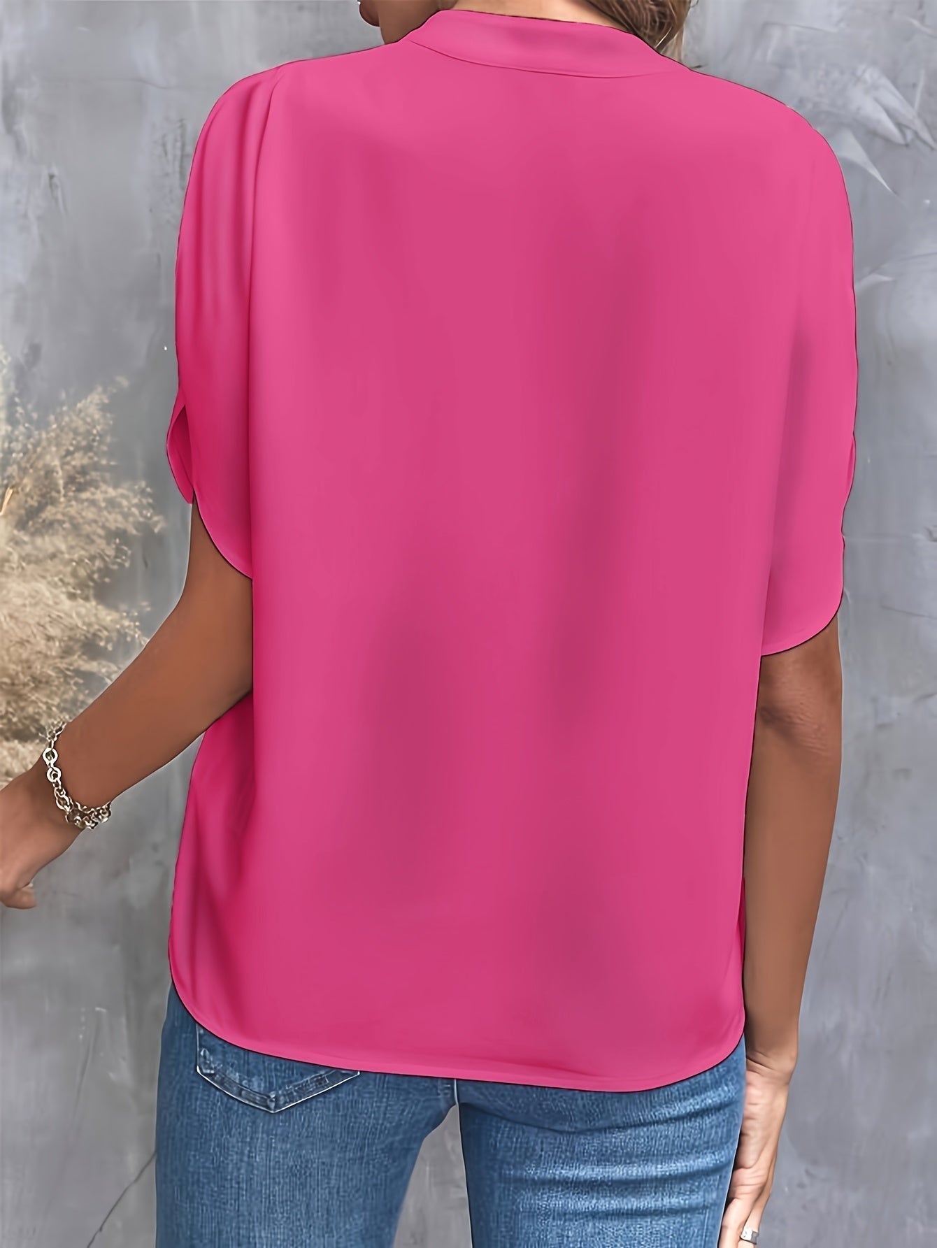 Billie™ | Tidless V-Hals Bluse